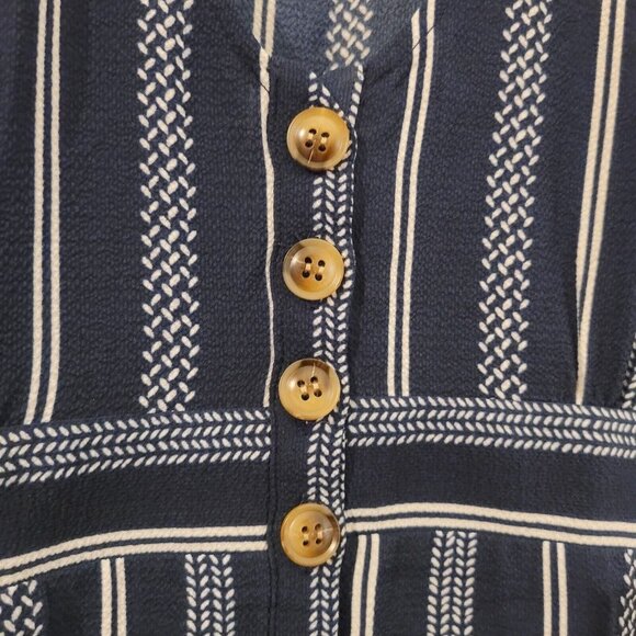 Charlotte Russe Navy and White Striped Mini Dress - Picture 5 of 11